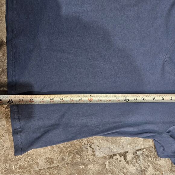 Pact Blue Organic Cottton V Neck T-Shirt Sustainable Clothing Size Medium - Picture 6 of 7